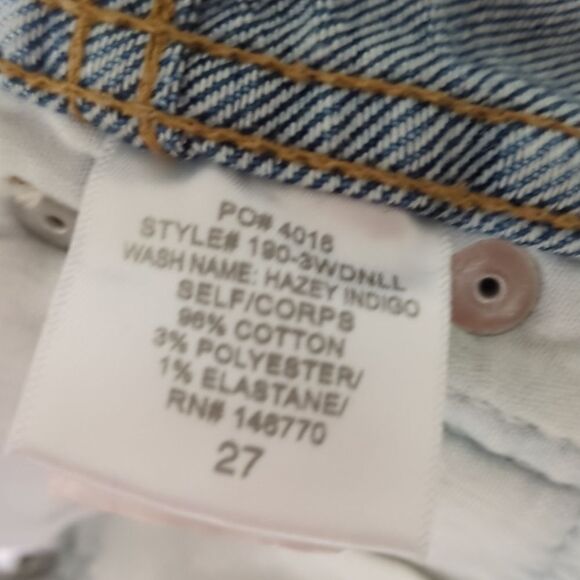 RE/DONE Double Needle Long Comfort Stretch Jean || HAZEY INDIGO - Picture 6 of 12